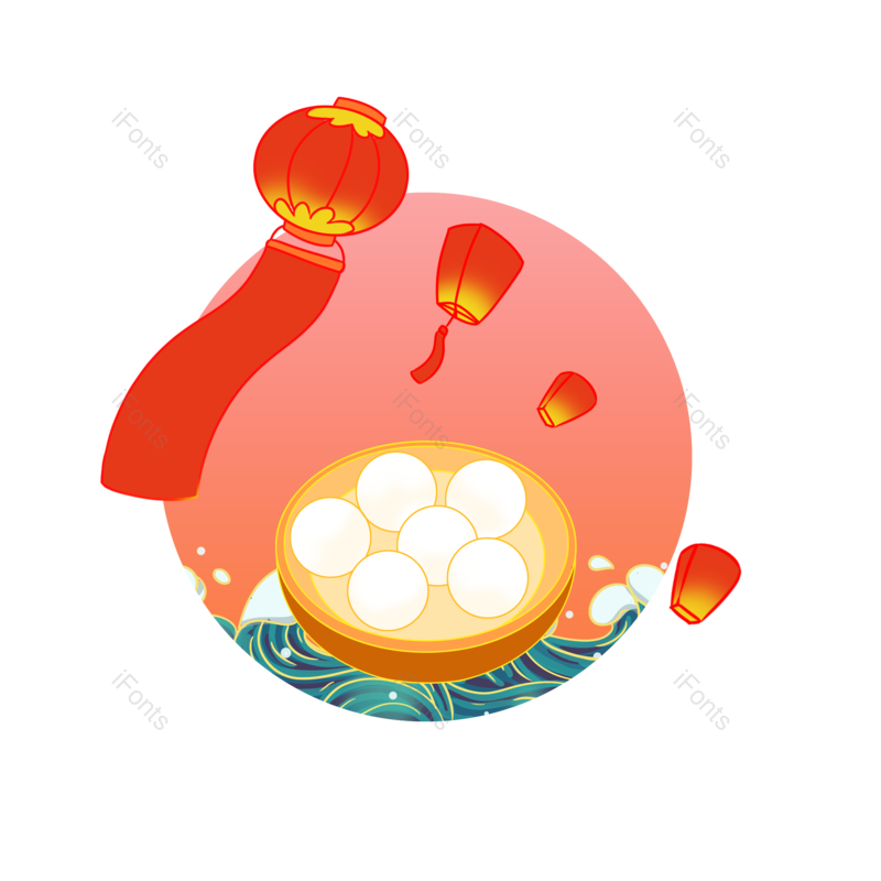 装饰图片,中国风元素,灯笼PNG,元宵免抠素材